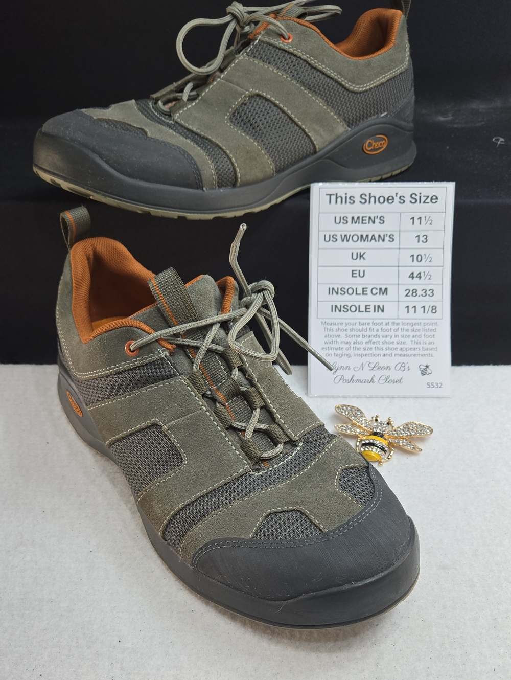 Chaco Men's Vade Bulloo Hiking Shoe in Green Ridgeline Colorway